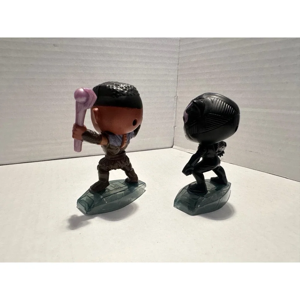 Marvel Black Panther Comic Book Figurines Set of 2 Licensed Plastic Collectibles